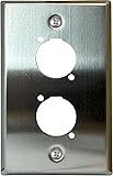DIYTECH Blank XLR Wall Plate and XLR Panel Combo