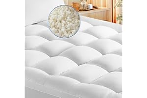 Baauye 3 Inch Memory Foam Mattress Topper Queen for Back Pain, Soft Ergonomic Pillow Top Mattress Topper Queen with Deep Pocket fits up to 21", Bed Topper, Extra Thick Mattress Pad with 4X Support