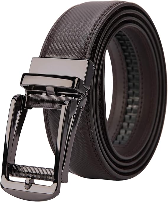Amazon Co Jp Nubily ベルト メンズ ビジネス カーボンレザー 本革 紳士 オートロック式 カジュアル 大きいサイズ ブラック ブラウン サイズ調整可能 115 125 135cm 服 ファッション小物