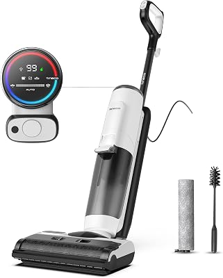 Floor One S5 Steam Smart - Aspirador de vapor húmido e seco para pavimentos duros, limpa e desinfeta sujidade pegajosa, Ecrã digital, Vida útil mais longa