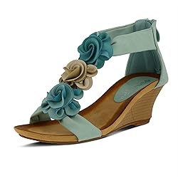 PATRIZIA Spring Step Harlequin Wedge Sandals for