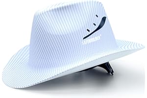 SAFEBUILDER Cowboy Style Hard Hat Class C Safety Helmet Vented Full Brim Hard Hats Work Safety Helmet for Men and Women Outdo