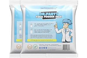 Foam Powder Pack of 2, Makes up to 240 Gallons of Foam Party Fun for Foam Machines by Dr. Party
