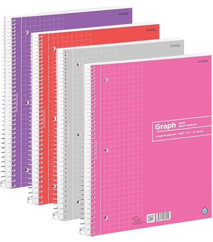 Amazon.com : Graph Paper Spiral Notebook - Graph Paper
