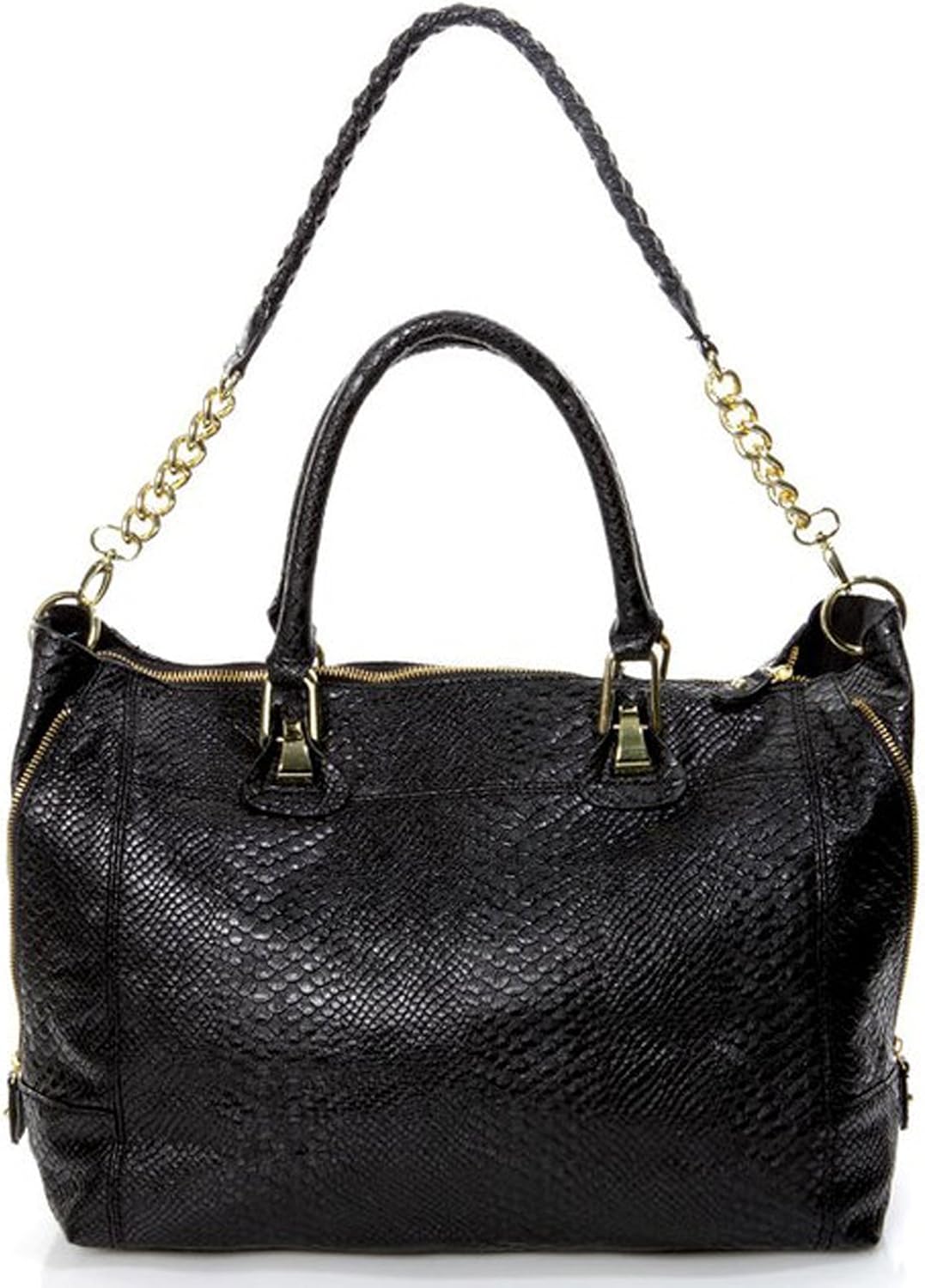 Steve Madden Women's Black BSTANLEE Tote Satchel Handbag
