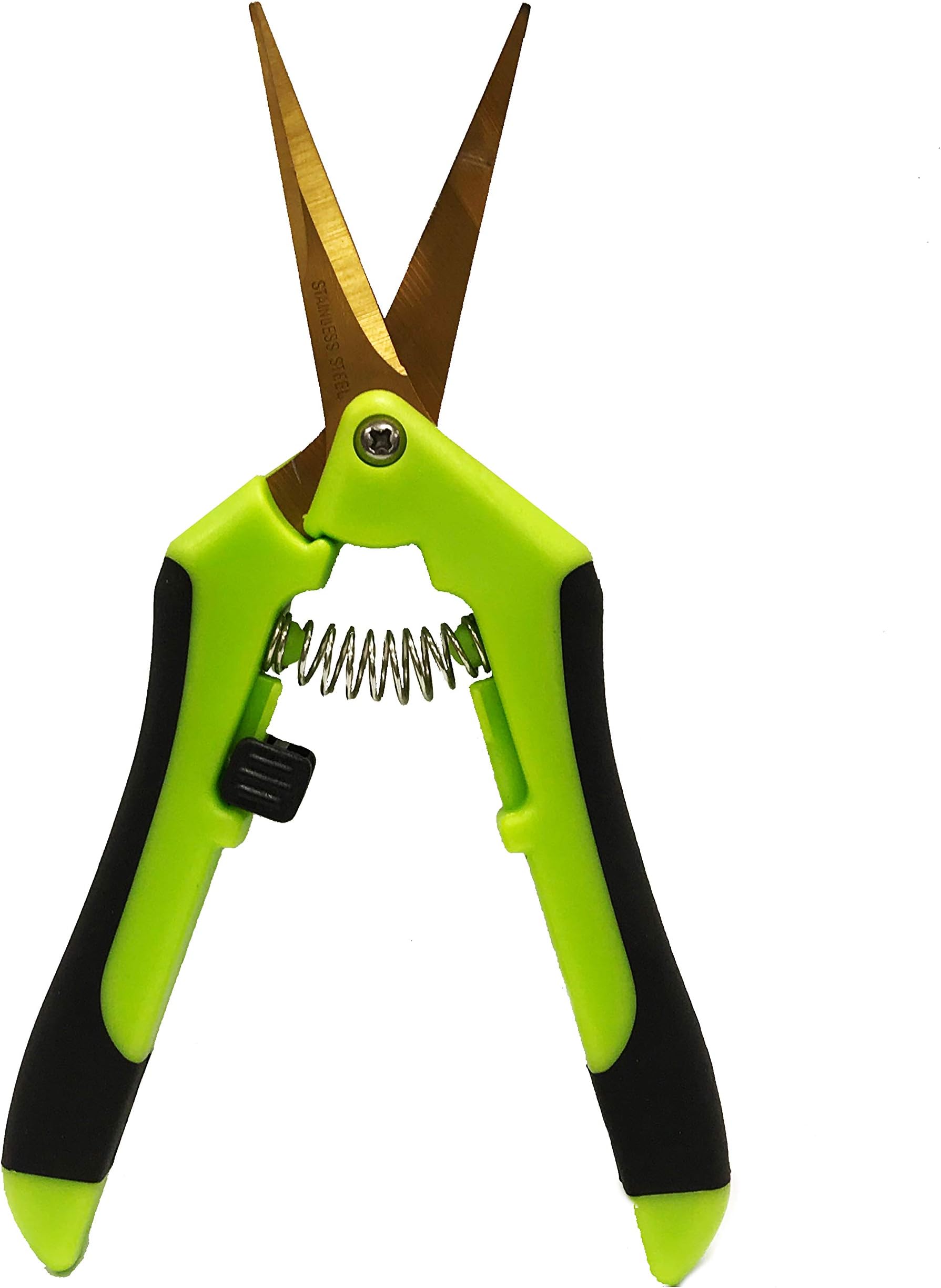 ViagrowV388C Titanium Coated Pruning Shears, 1-Pack, Green