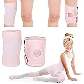 Relaxgiant 2 Pcs Kids Knee Brace, Youth Knee Compression Sleeve for Children Support for Boys Girls Basketball Volleyball Sports Gymnastics(Pink,Medium)