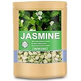 Natural Jasmine Flower Tea, 100% Dried Premium Jasmine Buds Herb Tea (Jasmine Flower, 2.0 oz)