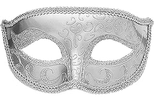 Aqearl Masquerade Mask for Women Men Shiny Venetian Halloween Masks for Party Prom Ball Costume Mask