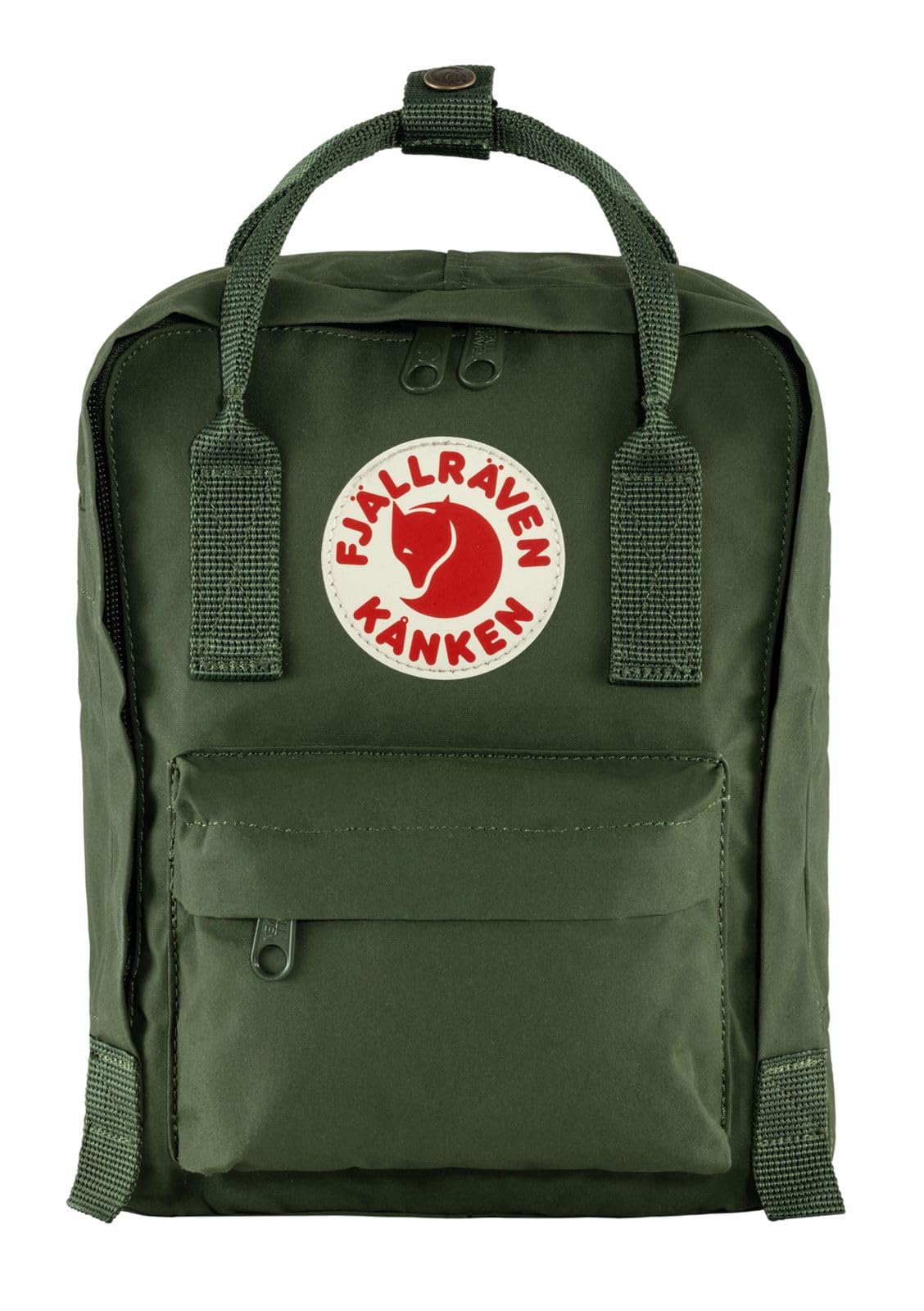 FJÄLLRÄVEN Kids Kanken Mini Backpack, Green (Forest Green), 29 x 20 x 13, 7 Liter