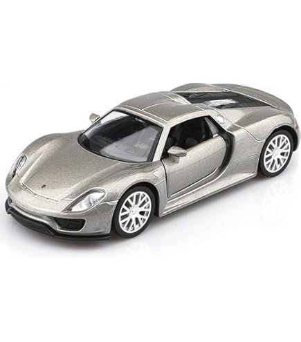 Modèle Réduit Porsche 911 GT3 RS 1:36 - Diecast Argent, Marque Makeda, Jouet Collection - Neuf