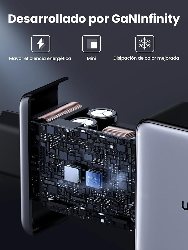 Nexode 160W Cargador USB C Carga Rápido GaNInfinity Adaptador