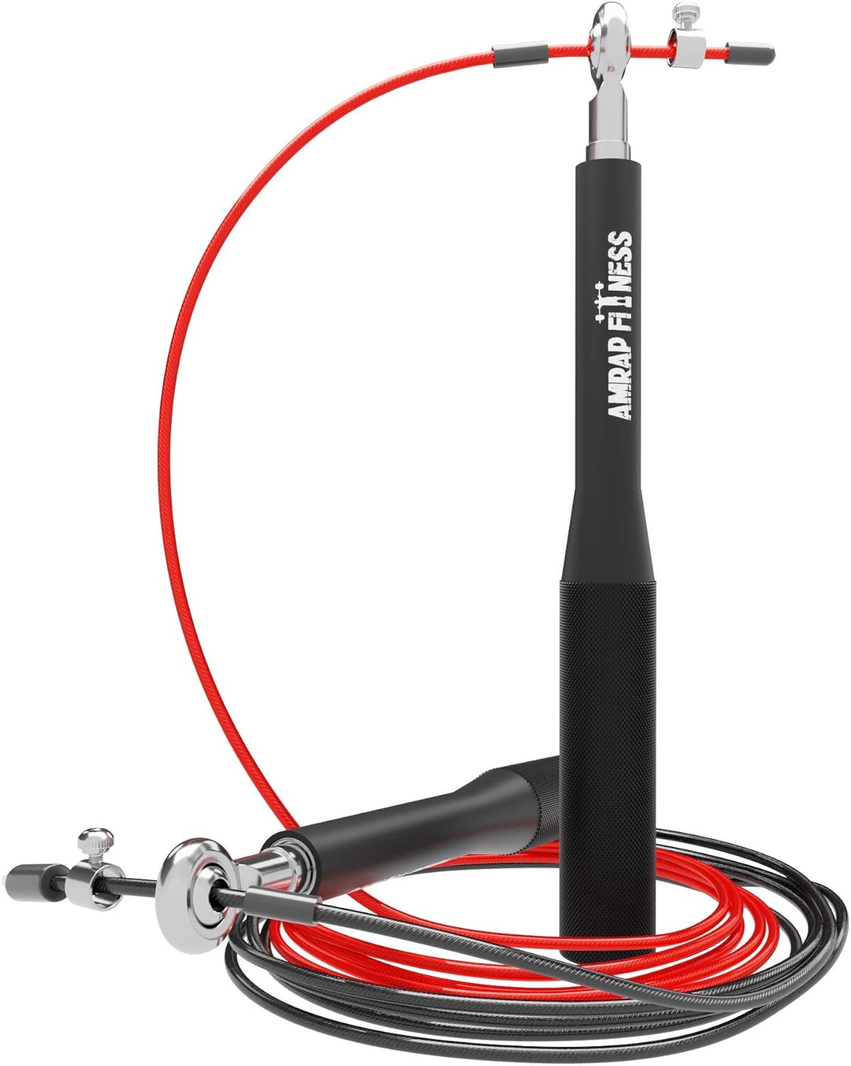 Professional high speed, steel skipping rope, with 3D ball bearing, for double-unders with a wire rope