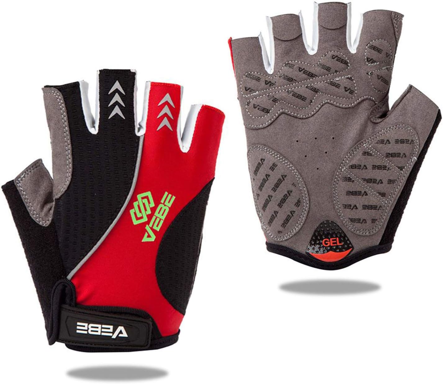 VEBE Bicycle Gloves Half Finger Short Mountain Exercise Bike Gloves Anti-Slip MTB Cycling Gloves for Men