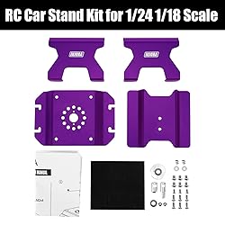 INJORA Aluminum 80g RC Car Stand with Shock Holder