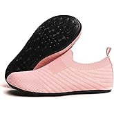 ZhaaDee Womens Mens Slippers with Rubber Sole Ultra-Lightweight House Slipper Socks Around House Shoes Non Slip Indoor&Outdoor