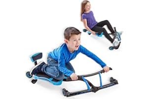 YBIKE Leap Self Propelled Ride On Drifting Racer Riding Toy for Boys and Girls Ages 4 – 9 - Blue