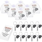CraftyDream 20 Set You Rock Keychains Bulk Employee Appreciation Gift Positive Support Funny Office Gift for Coworker Teacher