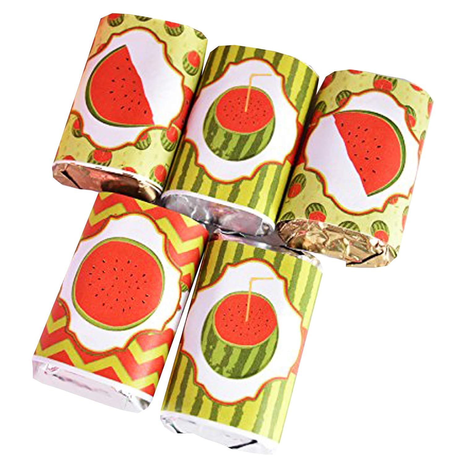 Watermelon Candy Wrappers Birthday Baby Shower Favors 54 Labels Handmade