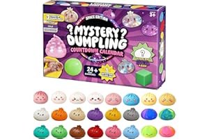 Dumpling Mystery Box Advent Calendar 2026, Anxiety Relief Bao Bun for Adults, Soft Surprise Mini Dumplings, Stress Relief Sen