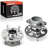 A-Premium 2 x Rear Wheel Bearing and Hub Assembly with ABS Ring & 4-Lug Compatible with Hyundai Accent 2012-2017, Kia Rio 2012-2017
