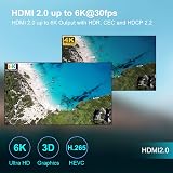 HaiFen Q PLUS Android TV Box 4GB/32GB H616 Quad-Core 6K 2.4G WiFi HDR 2.0 3D view 3