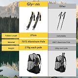 Glymnis Walking Poles 2 Pack Collapsible Poles Quick Lock 110-130cm view 2
