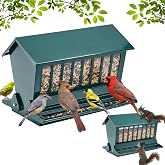 Zonon 12lbs Squirrel Resistant Bird Feeder on Pole | Squirrel Proof Bird Feeders on Pole, Metal Construction, Providing Stable Ground Installation for Outdoor Garden Yard