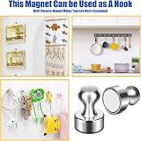 FINDMAG Strong Magnets for Whiteboard 24 Pack Neodymium Push Pins Silver view 5