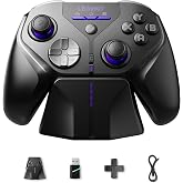 leadjoy Xeno Plus Wireless Game Controller, TMR Joysticks, Hall Effect &amp; Tactile Dual Triggers Gaming Controller, Smart Charging Dock, 4 Back Paddles, 1000Hz Polling Rate, for Nintendo Switch/Switch 2, PC, Android &amp; iOS