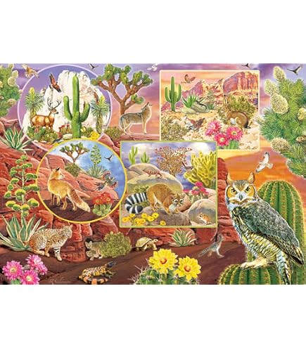 Cobble Hill Family Puzzle 350 Pezzi - Viaggio Dell'Arca - Poster Incluso, Pezzi Grandi E Piccoli, Fatto In USA Con Materiali Riciclati, 67.6x49 Cm