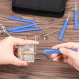 Nama 30 Pieces Lock Pick Set with 2 Transparent Training Locks Updated Kit 4 view 5