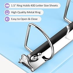 Sooez BinderX Extra Durable 1.5 Inch 3-Ring
