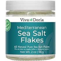 Amazon.com : Viva Doria Mediterranean Sea Salt Flakes, 2 oz glass ...