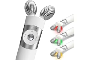 Gunfay 3-Light Microcurrent Facial Device,Latest 660nm Red Light Technology for Skin Rejuvenation and Wrinkle Reduction,Instant Face Lifting and Facial Sculpting, Face and Neck Beauty Device