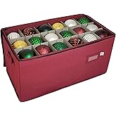 612 Vermont Christmas Ornament Storage Box with Adjustable Acid-Free Dividers, Holds 54 – 4 Inch Ornaments (SB-40044-VT)