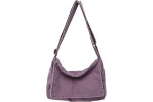 BEFUNIRISE Canvas Messenger Bag for Women Men Vintage Satchel Bag Aesthetic Crossbody Shoulder Bag Casual Sling Bag