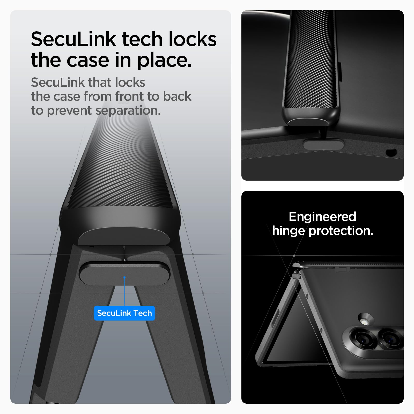 Spigen for Galaxy Z Fold 7 Case, Slim Armor Pro MagFit [Hinge Protection] [Fast Wireless Charging/Magnet for Galaxy] - Black