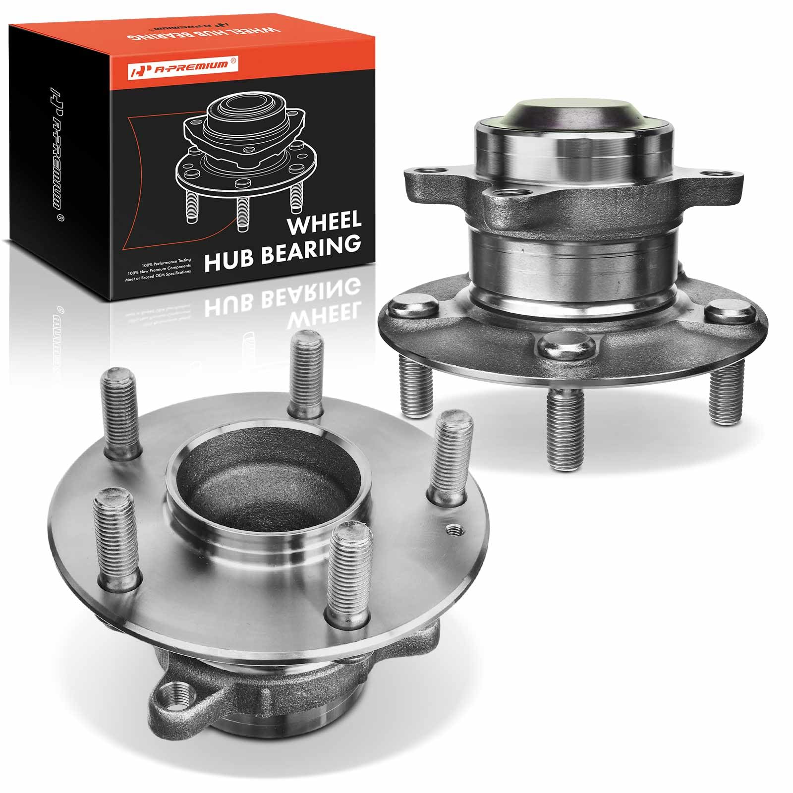 Detroit Axle Wheel Bearing & Hub Kit For Honda Insight Fit – 4 Lug ABS, Front Bearings & Rear Hubs, 10 Year Warranty