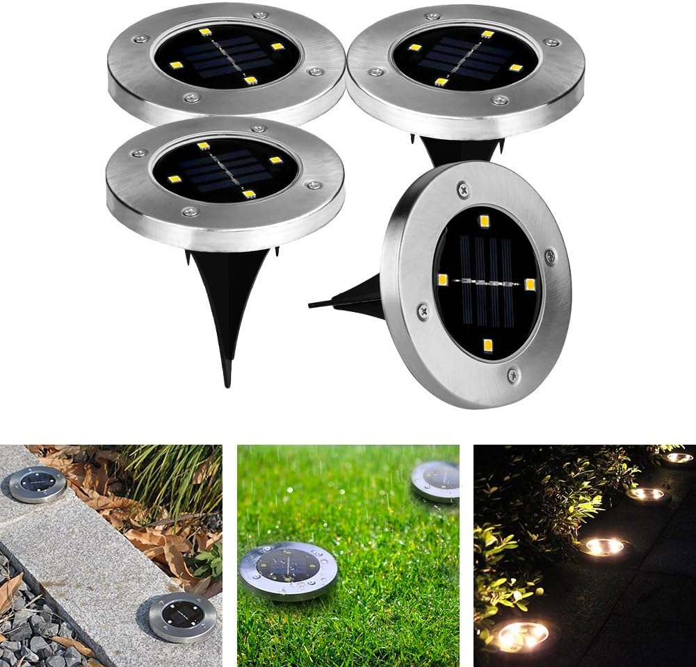 GEEDIAR Solar Garden Lights Outdoor 