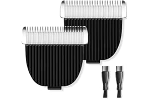 wotdmu Replacement Blades 2 Pack for ONEISALL Dog Hair Vacuum and Dog Grooming Kit, Low Noise Pet Clipper Replacement Blade for ONEISALL Replacement Blade, Cleaning Brush