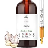 Herbity Garlic Tincture – Alcohol-Free Herbal Supplement for Heart, Circulation & Immune Support – Vegan, Glycerin-Based Extract – 3.4 fl oz (100 mL)