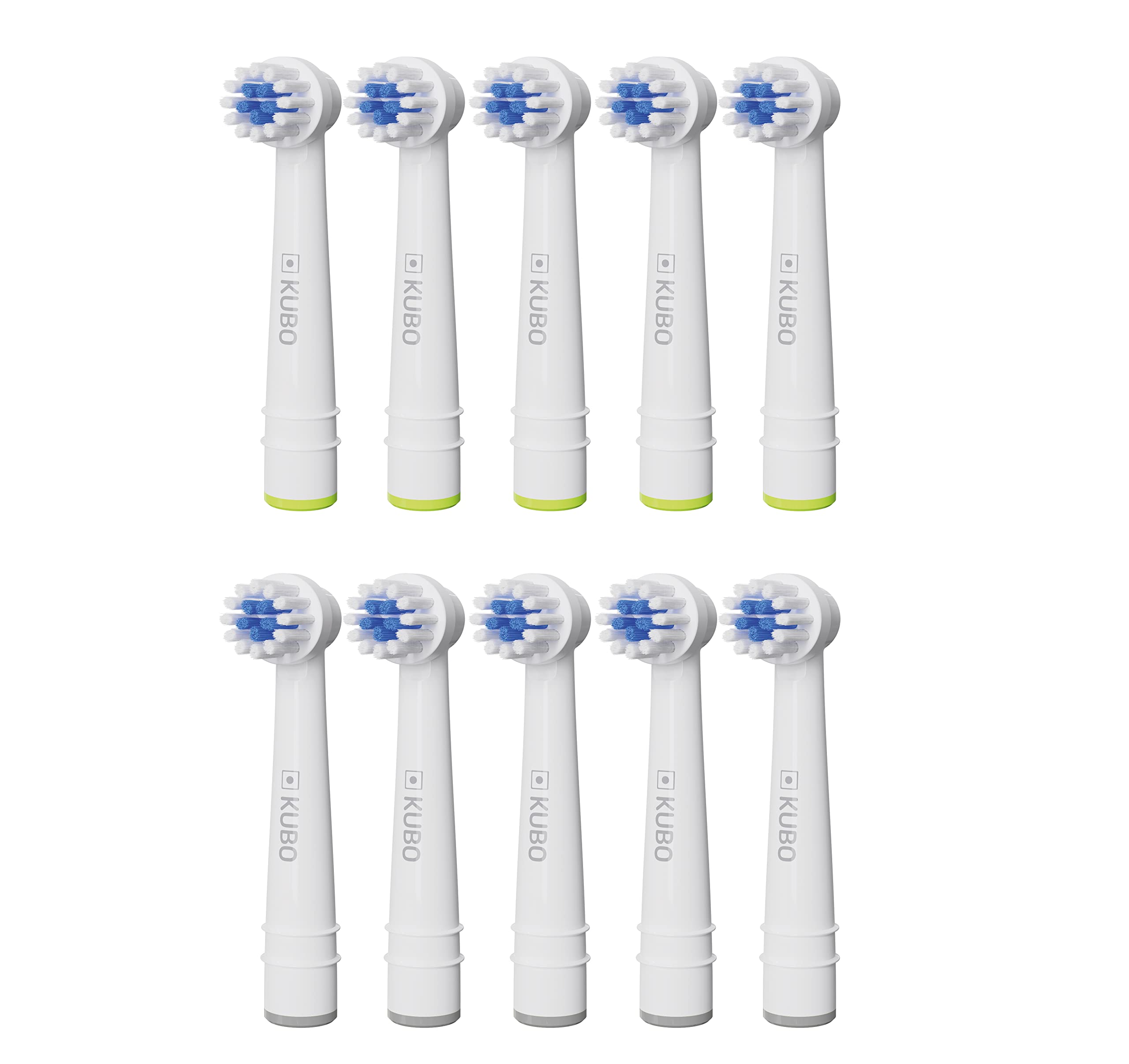Kubo Replacement Brush Compatible with Oral B, Precision Heads, Pack of 10