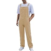 Yuanbang Overalls for Men Fashion Coveralls Work Utility Denim Women Bib Jumpsuit with Pockets
