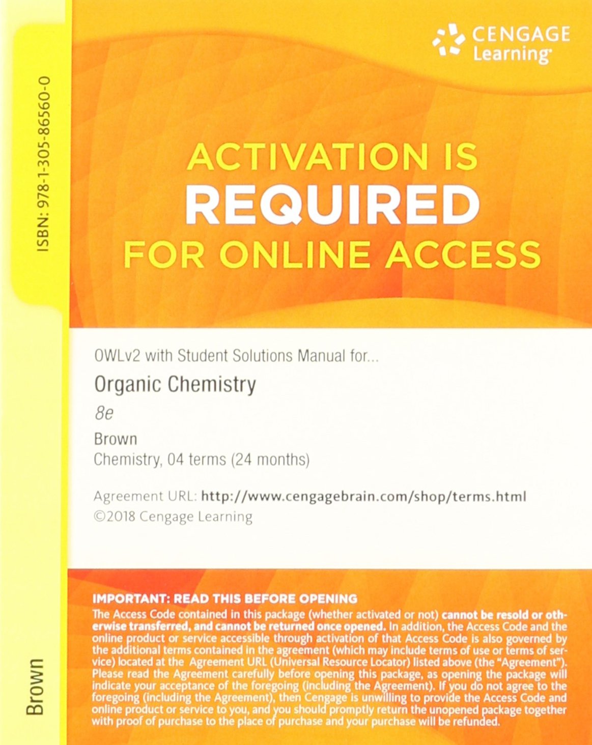 Organic Chemistry + Owlv2 With Mindtap Reader, and Study Guide and Student  Solutions Manual Ebook, 4 Terms 24 Months Access Card: Amazon.co.uk:  William H. ...
