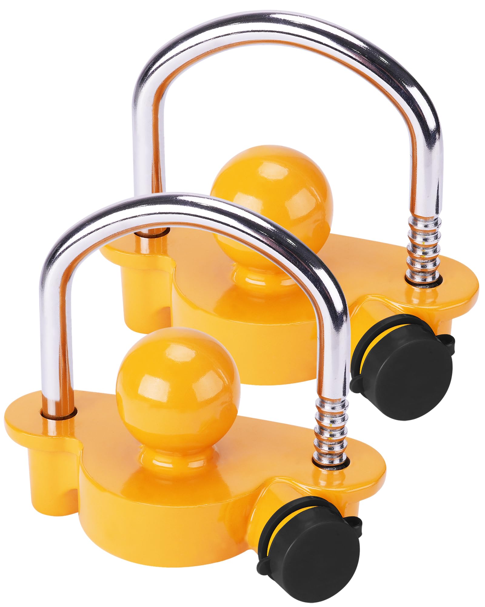 Photo 1 of ***MISSING KEY*** Turnart Trailer Hitch Lock Keyed Alike, Trailer Lock Set, 2 Pack,Hitch Lock, Trailer Coupler Lock, Trailer Tongue Lock, Adjustable, Heavy-Duty Steel, Universal Size Fits 1-7/8", 2", 2-5/16" Couplers