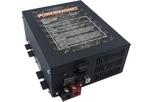 BIPIMIFI RV Power Converter 55Amp RV Converter Built-in 4 Stage Smart Battery Charger，High-Performance 110VAC to 12VDC Charger Converters,RV Lithium Converter Compatible Adjustable Output 13V to 16.5V