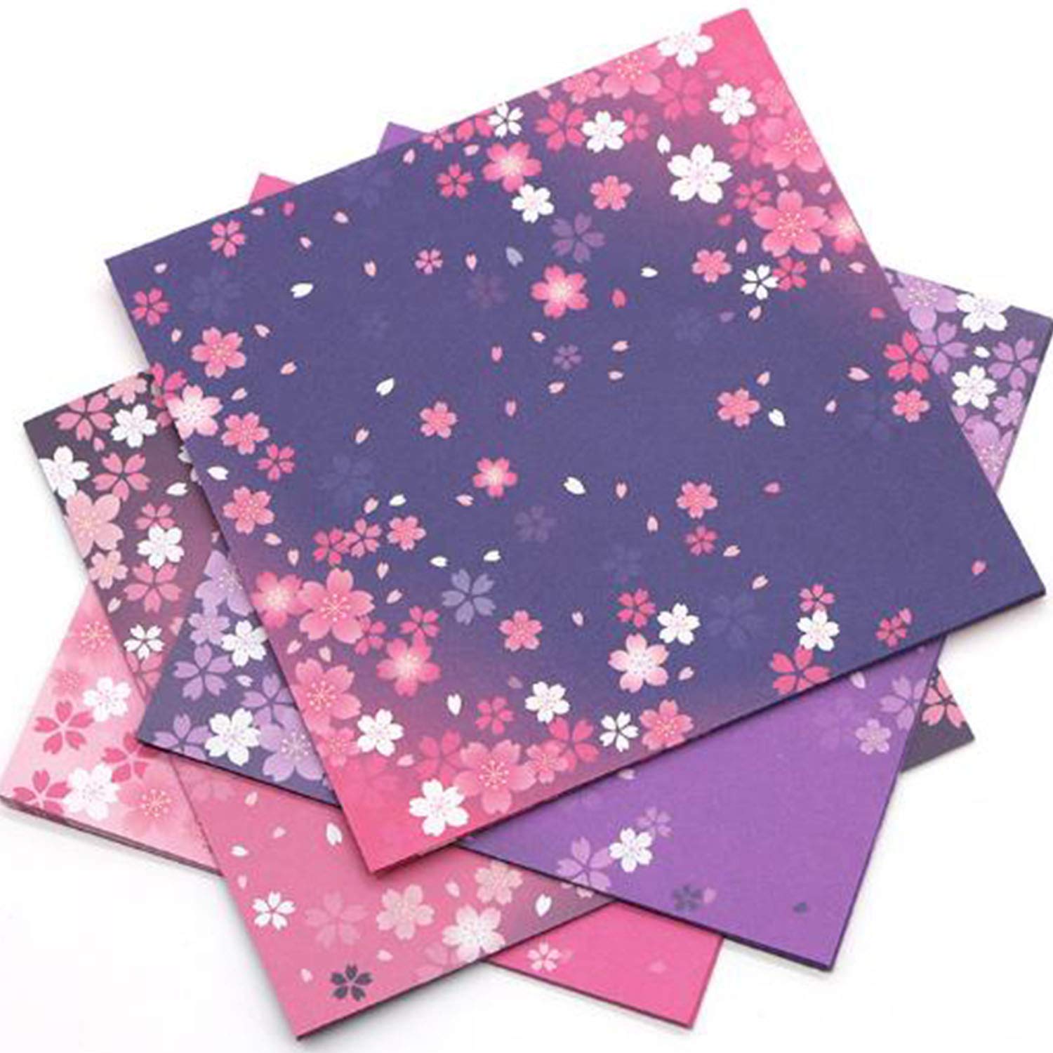 120 Sheets Pink Beautiful Origami Paper Square Pattern Paper Origami Paper Kit Hand Crafts Origami Paper Arts Creativity for DIY Crafts Projects of Kids Adults 15 * 15cm