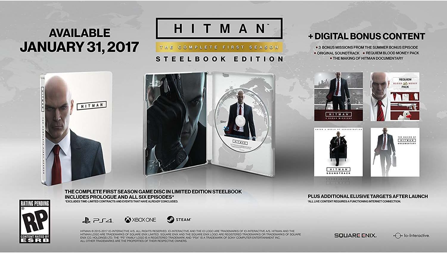 Amazon Com Hitman The Complete First Season Playstation 4 - amazon com hitman the complete first season playstation 4 square enix llc video games