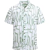 Alex Vando Mens Dress Shirts 4-Way Stretch Wrinkle Free Regular Fit Short Sleeve Men Button Down Shirt